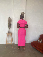 Load image into Gallery viewer, Lia Midi Skirt Set in Pink