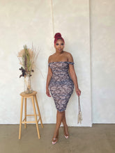 Load image into Gallery viewer, Point Of View Mesh Midi Dress
