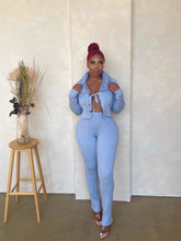 Load image into Gallery viewer, She’s So 90s Pant Set in Powder Blue