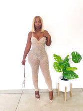 Load image into Gallery viewer, Turn The Lights On Rhinestone Jumpsuit