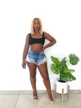 Load image into Gallery viewer, Good Girl Distressed Denim Cutoff Shorts