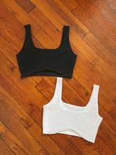Load image into Gallery viewer, Underboob Cropped Top in Black
