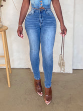 Load image into Gallery viewer, Vivid Nights Stretch Skinny Jeans