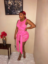 Load image into Gallery viewer, All Tied Up Dress in Pink