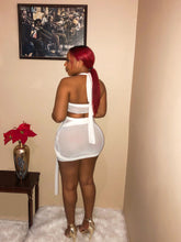 Load image into Gallery viewer, All Tied Up Skirt Set in White