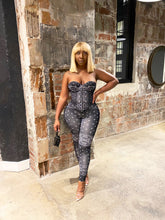 Load image into Gallery viewer, Bandana Corset and Leggings Set in Black