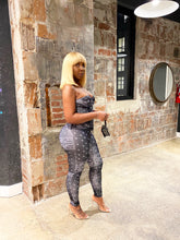 Load image into Gallery viewer, Bandana Corset and Leggings Set in Black