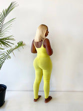 Load image into Gallery viewer, Basic Spaghetti Strap Jumpsuit in Yellow