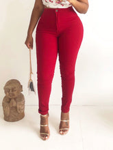 Load image into Gallery viewer, Everyday Denim Pants in Burgundy