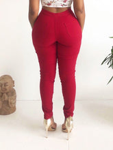 Load image into Gallery viewer, Everyday Denim Pants in Burgundy