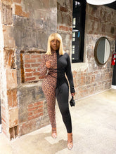 Load image into Gallery viewer, Half N Half Diamond Jumpsuit in Nude