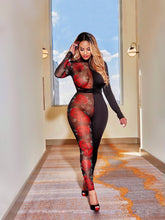 Load image into Gallery viewer, Half N Half Rose Jumpsuit