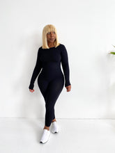 Load image into Gallery viewer, Keepin' It Casual Long Sleeve Set in Black