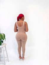 Load image into Gallery viewer, Kenzie Mineral Wash Sleeveless Jumpsuit in Tan