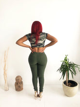 Load image into Gallery viewer, Lady Army Camo Cropped Top