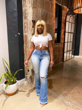 Load image into Gallery viewer, Look But Don't Touch Distressed Jeans