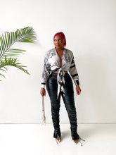 Load image into Gallery viewer, Faux Leather Ruched Pants in Black