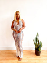 Load image into Gallery viewer, Make A Scene Crochet Cover Up Maxi Dress in Off White