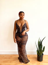 Load image into Gallery viewer, Maldives Leopard Maxi Dress