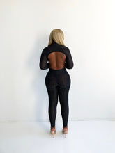Load image into Gallery viewer, Night Owl Shimmer Jumpsuit w/ Mask