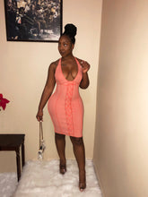 Load image into Gallery viewer, No Ordinary Lady Ribbed Halter Dress