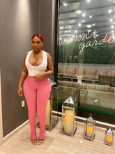 Load image into Gallery viewer, Ribbed Slit Pants in Bubble Gum