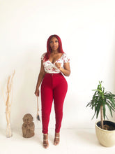 Load image into Gallery viewer, Everyday Denim Pants in Burgundy