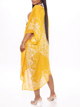 Load image into Gallery viewer, Shift Kimono Cover Up in Mustard