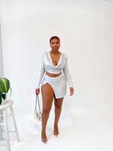 Load image into Gallery viewer, Silver City Rhinestone Skirt Set