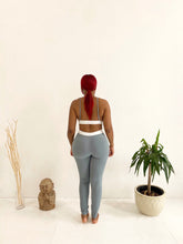 Load image into Gallery viewer, Sporty Bralette & Boxer Brief Legging Set in Slate