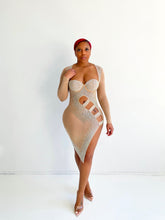 Load image into Gallery viewer, Stacey Cutout Rhinestone Dress