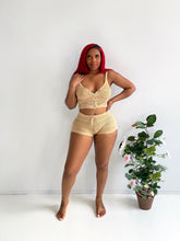 Load image into Gallery viewer, Sunny Dayz Crochet Short Set in Beige