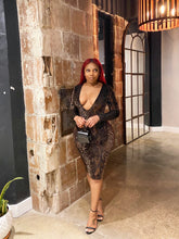 Load image into Gallery viewer, Velvet Crush Deep V-Neck Dress