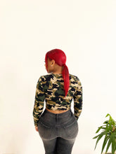 Load image into Gallery viewer, Wrap Up Blouse in Camo