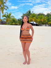 Load image into Gallery viewer, Aztec 3 Bikini Cover Up Skirt Set
