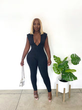 Load image into Gallery viewer, Bad Gyal Neoprene Sleeveless Jumpsuit
