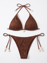 Load image into Gallery viewer, Cocoa Lace Pearl Bikini
