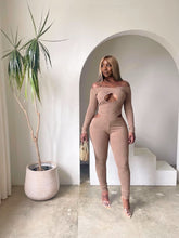 Load image into Gallery viewer, Crossover Mineral Wash Jumpsuit
