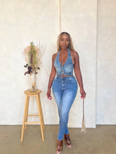 Load image into Gallery viewer, Denim Halter Vest
