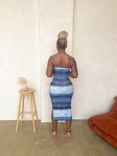 Load image into Gallery viewer, Denim Print Midi Tube Dress
