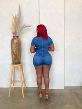 Load image into Gallery viewer, Denim Stretch Romper
