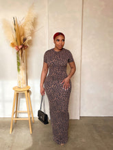 Load image into Gallery viewer, Mighty Leopard Ribbed Maxi Dress
