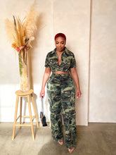 Load image into Gallery viewer, NOLA Camo Cargo Pant Set
