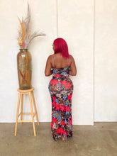 Load image into Gallery viewer, Viola Mesh Floral Maxi Dress
