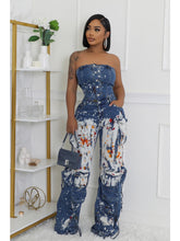 Load image into Gallery viewer, Work Of Art Denim Jumpsuit
