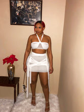 Load image into Gallery viewer, All Tied Up Skirt Set in White
