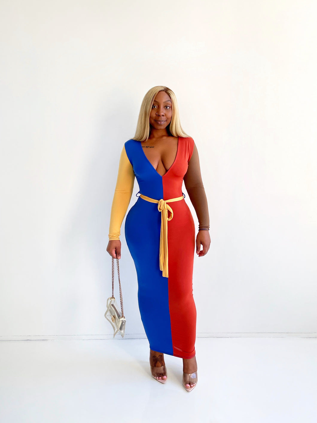 Back 2 Back Colorblock Maxi Dress