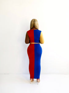 Back 2 Back Colorblock Maxi Dress