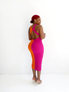 Brighter Days Colorblock Ribbed Dress