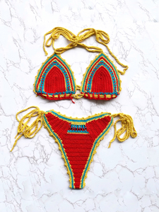 Caribbean Vibes Two Piece Crochet Bikini